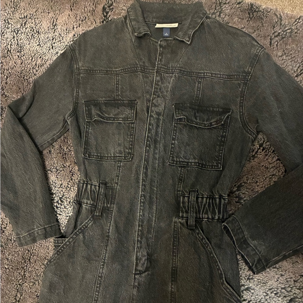 Denim Utility Jumpsuit